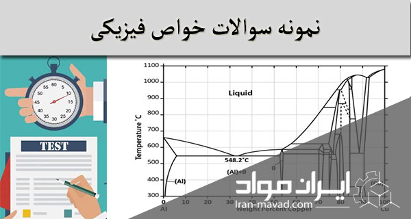 نمونه سوال فیزیکی مهندسی مواد