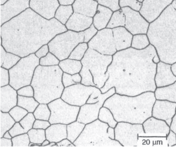 نمونه تصویر ریزساختار فریتی در فولاد